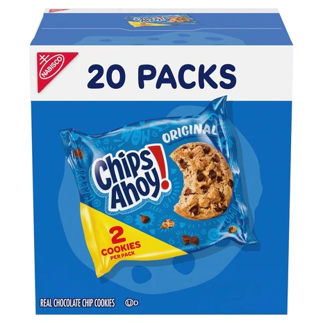 20 Bags Chips Ahoy! Original Chocolate Chip Cookies (OU-D)