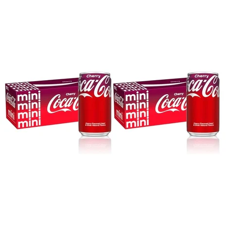 20 Mini Cans Coca-Cola Cherry Soda