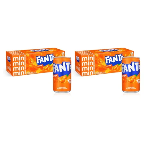20 Mini Cans Fanta Orange Soda