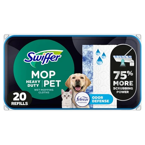 20 Swiffer Heavy Duty Mop Wet Multi Surface Cloth Refills