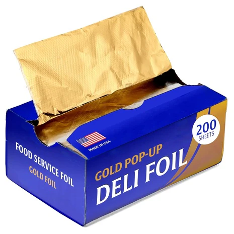200 Gold 9” Pre-Cut Pop-Up Foil Wraps