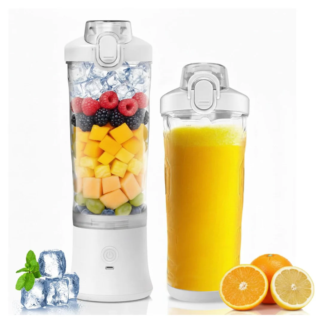 20oz USB-C Charging Electric Portable Juicer (White)