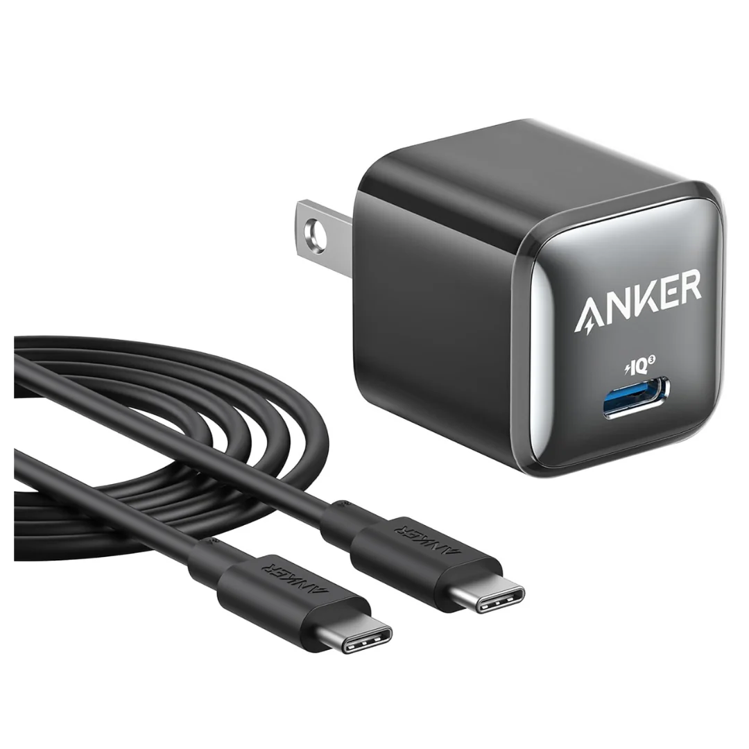 20W Anker 511 Nano Pro PIQ 3.0 USB-C Wall Charger W/ Cable