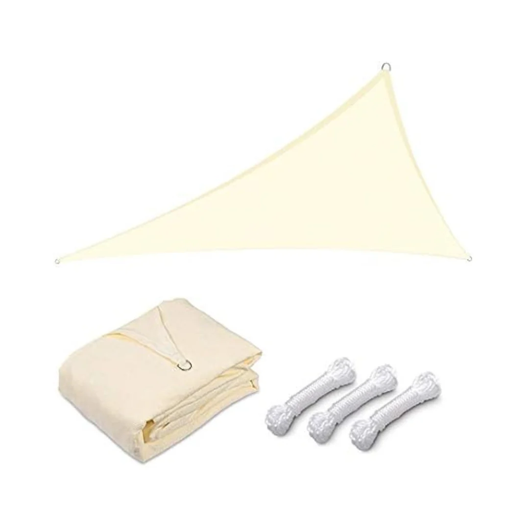 22 x 22 x 22ft Yescom 97% UV Block Triangle Sun Shade Sail