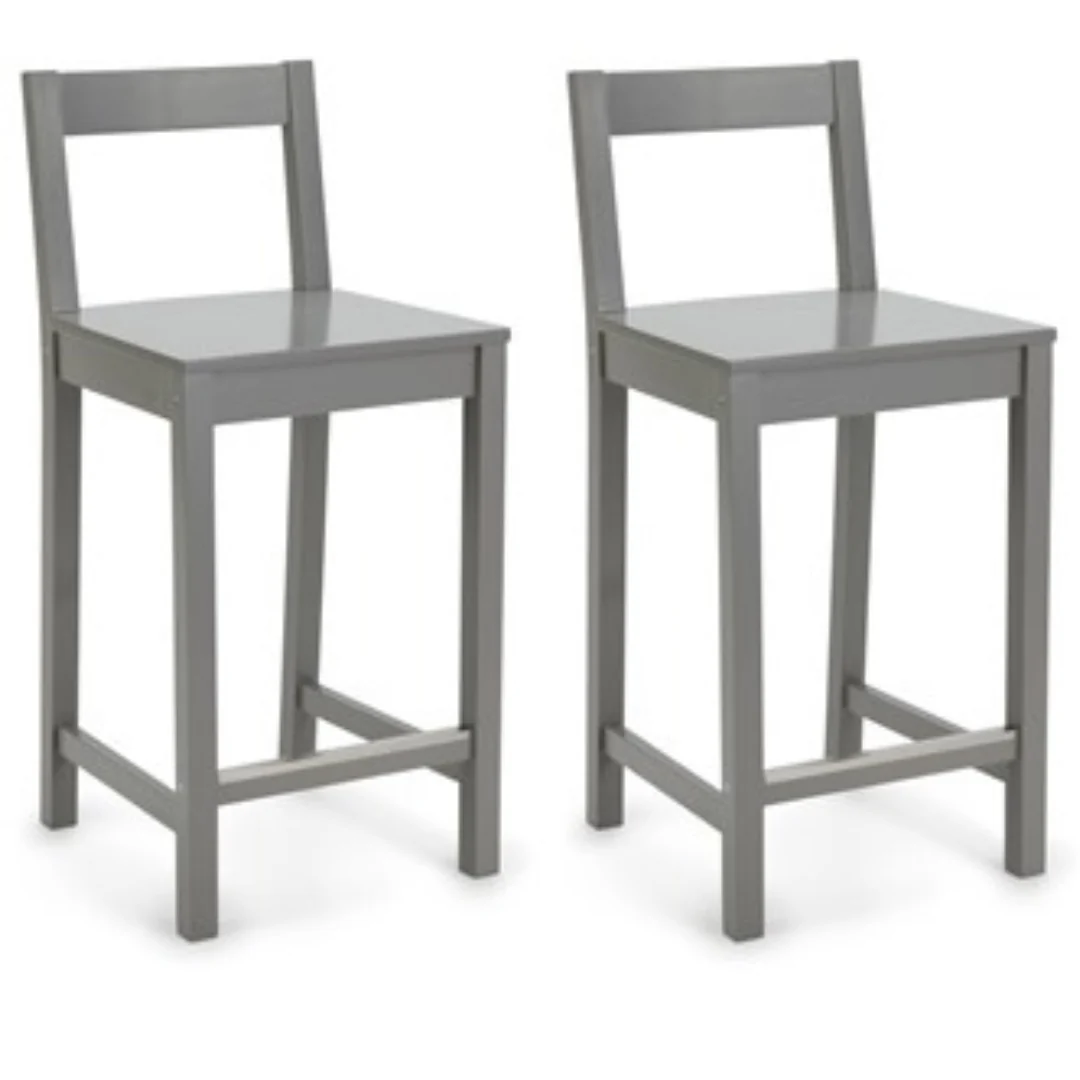 24" Amazon Basics Wooden Bar Stool with Backrest