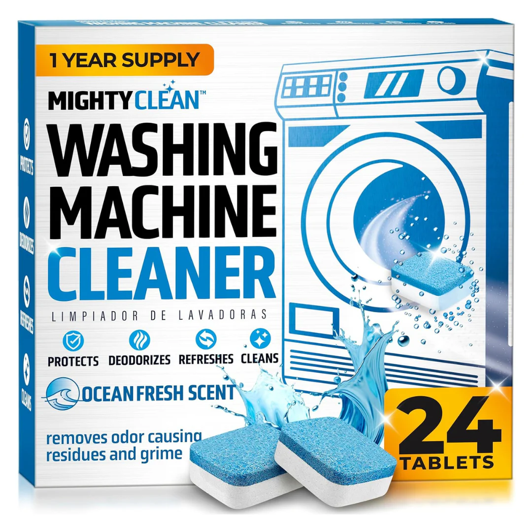 24-Pack Mighty Clean Septic Safe Washing Machine Cleaning Tablets
