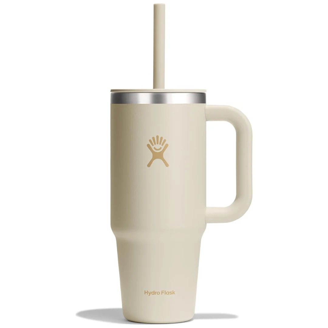 24oz. Hydro Flask Insulated Travel Tumbler W/ Lid, Straw & Handle