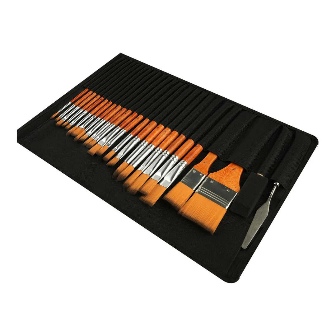 25 Pcs Paint Brushes Value Pack