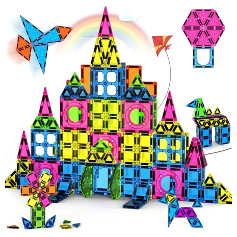 250-Piece Magnetic Building Blocks Set
