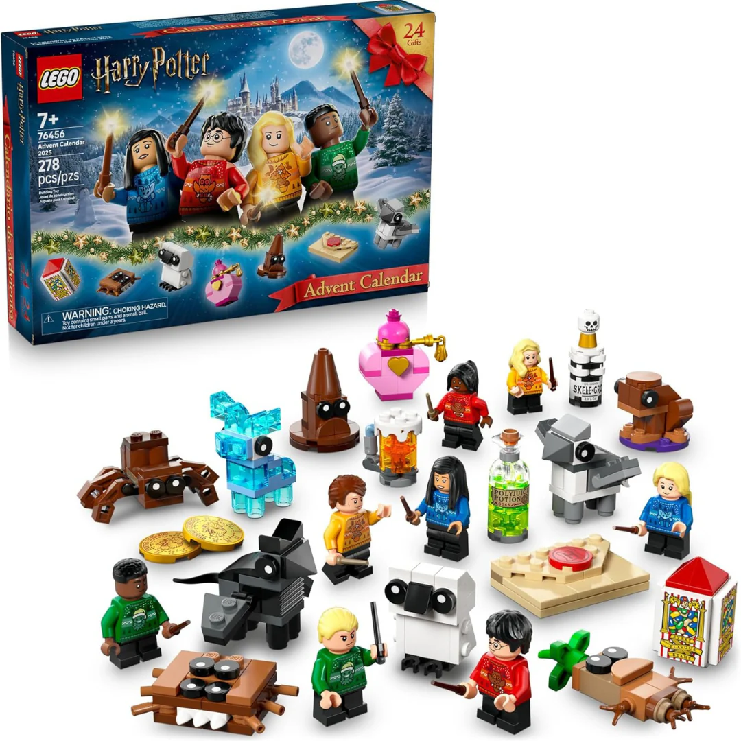 278-Piece LEGO Harry Potter Advent Calendar 2025 W/ 8 Minifigures (76456)