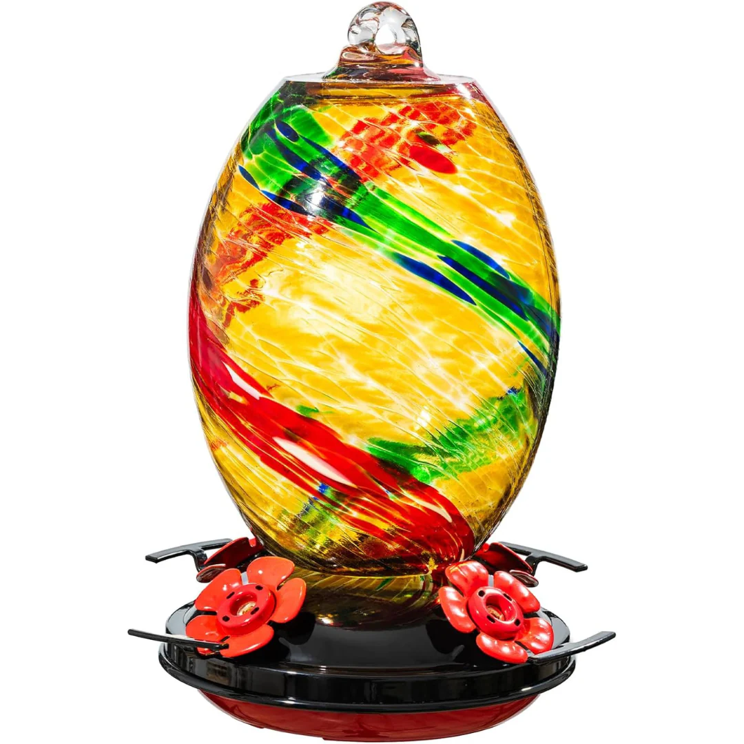 27oz Muse Garden Hummingbird Feeders for Outdoors Hanging