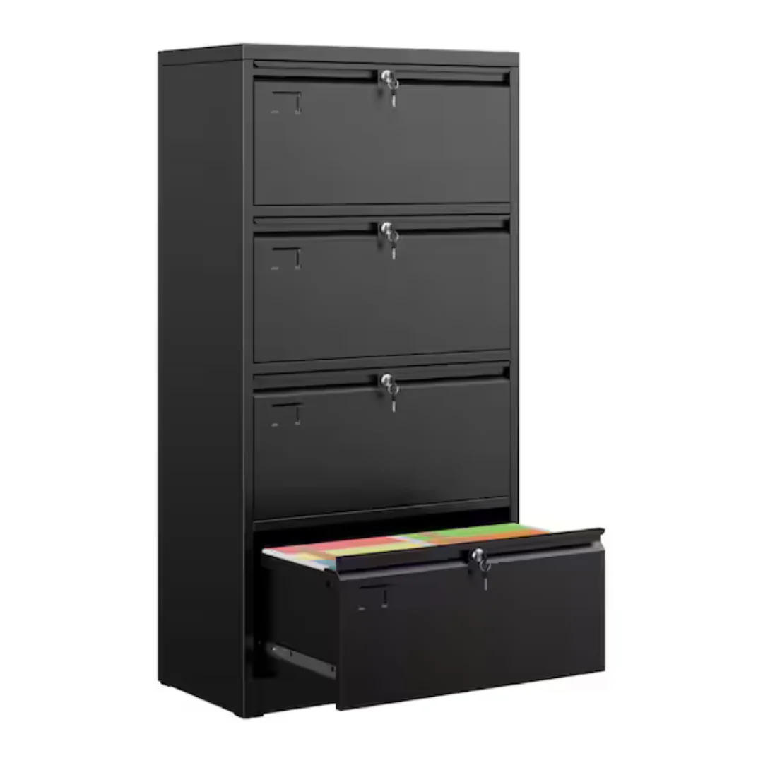 29" W x 57" H x 16" D Lockable Metal Horizontal File Cabinet