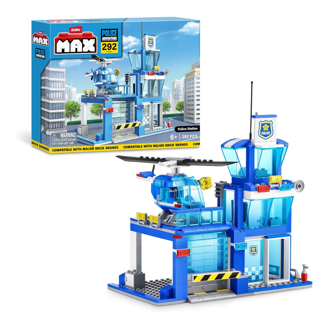 292-Pieces MAX Adventure Police Station Playset