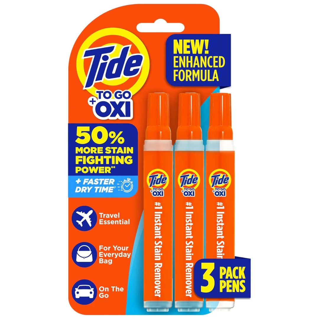 3-Count 1.01-Oz Tide To Go Instant Stain Remover Pen For Clothes