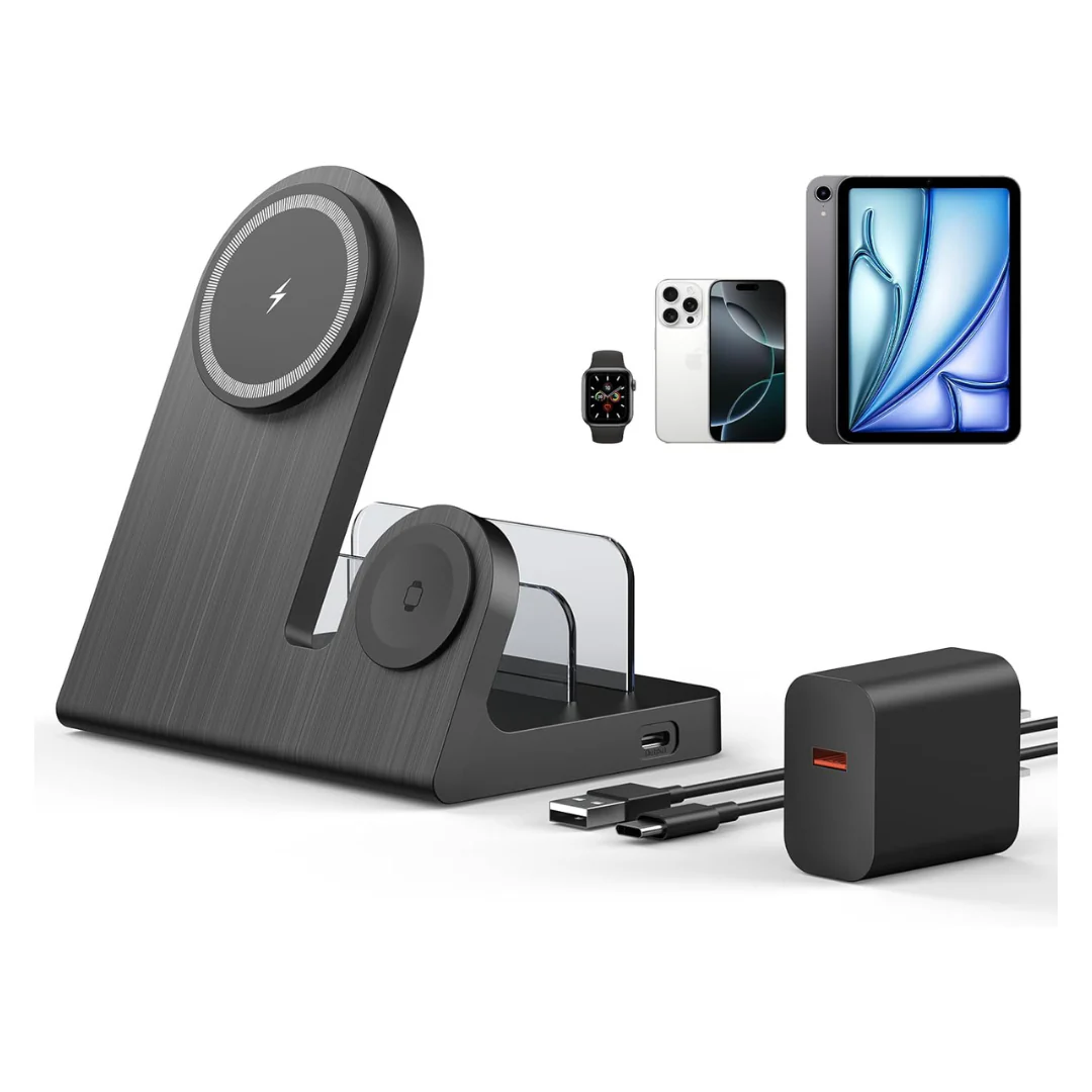 3-In-1 MagSafe 18W Wireless Charging Station (Various)