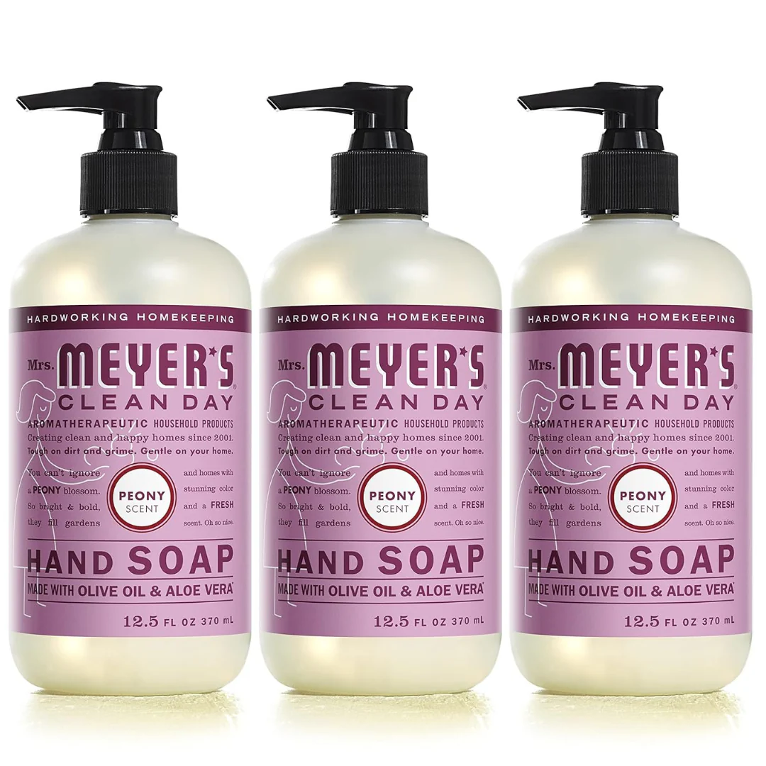 3-Pack 12.5-Oz Mrs. Meyer's Clean Day Hand Soap (Scent: Peony)