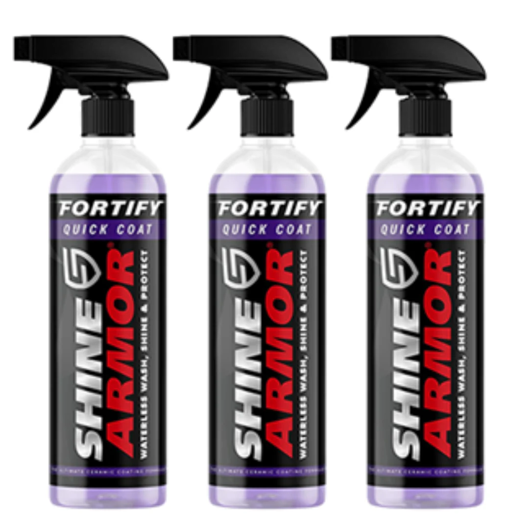 3-Pack 16oz Shine Armor Car Wax Spray And Ceramic Coating