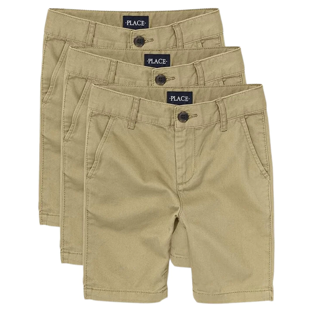 3-Pack The Children's Place Boys Stretch Chino Shorts