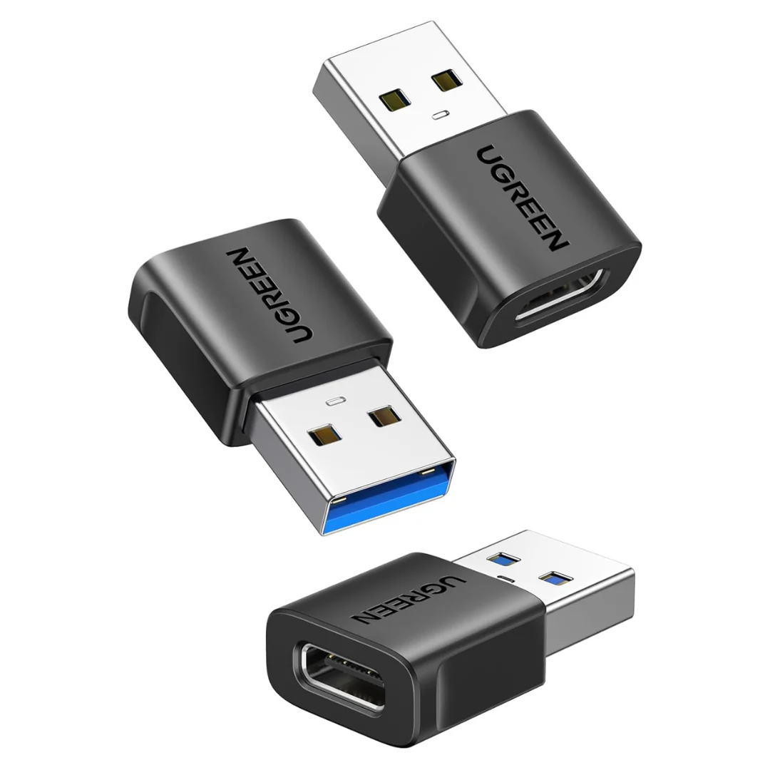 3-Pack Ugreen USB-C Female To USB Male Adapter