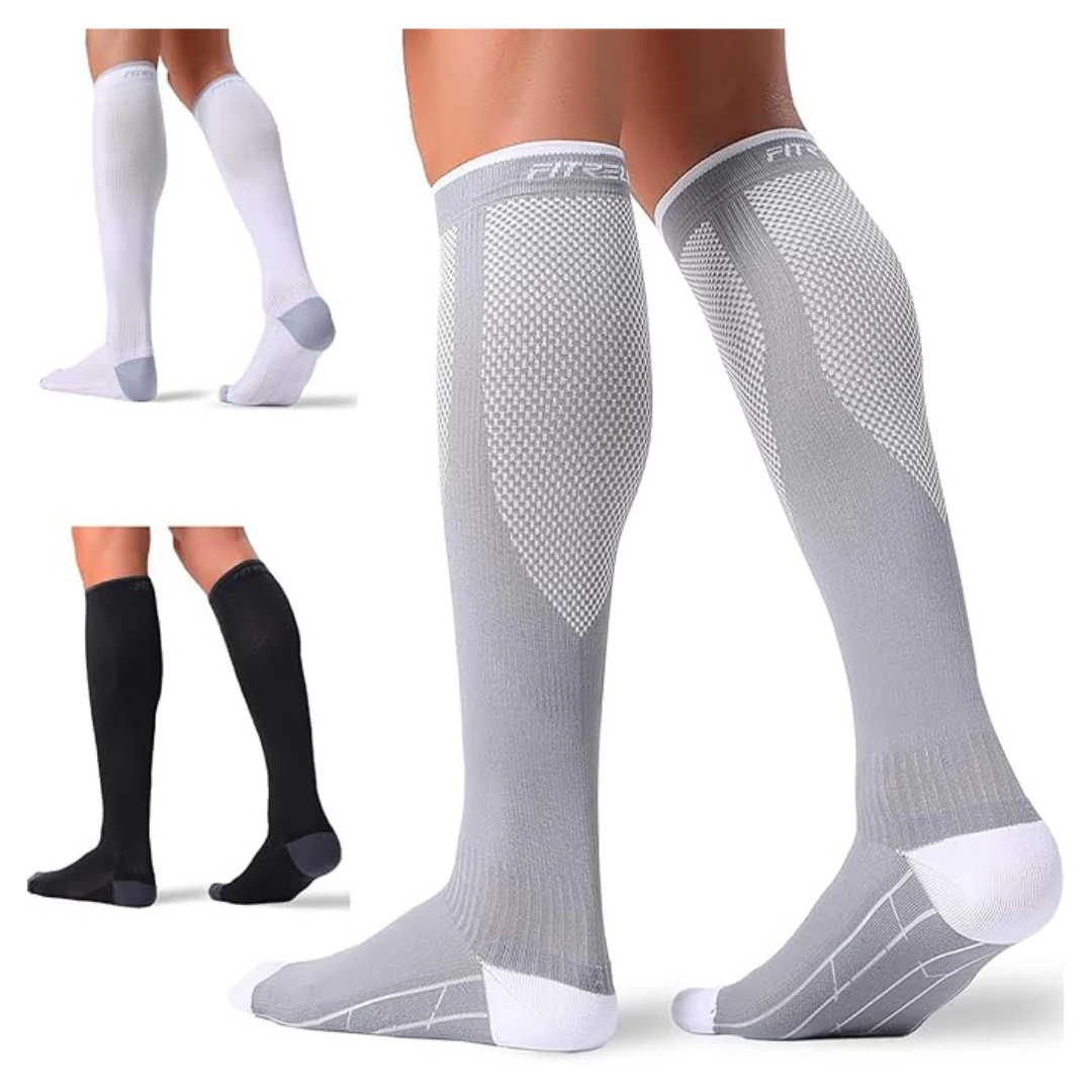 3-Pairs 20-30mmHg Circulation Compression Socks