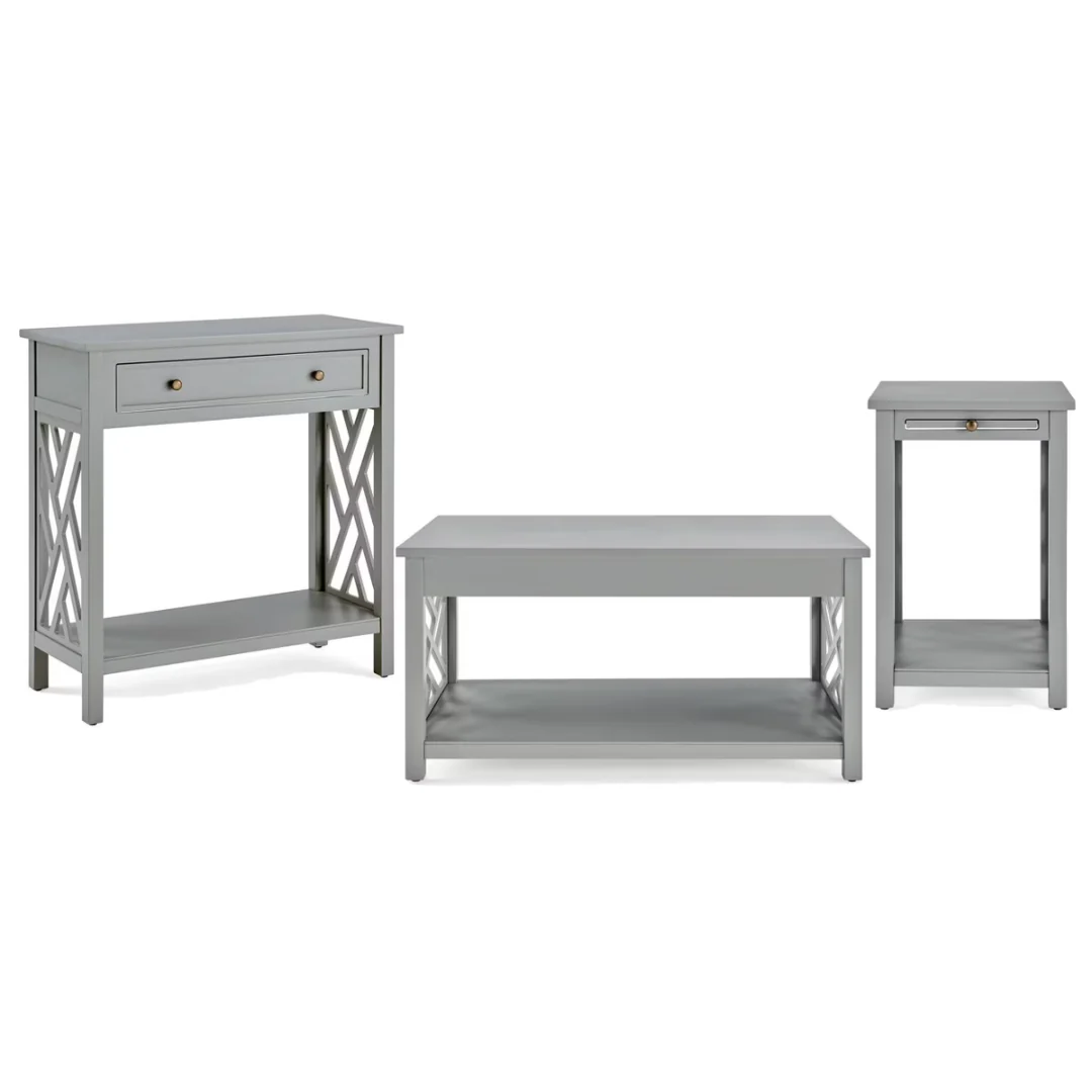 3-Piece Alaterre Furniture 36" Middlebury Coffee Table Set