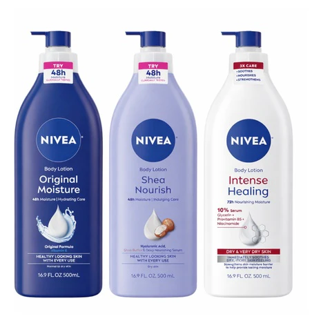 3 Pump Bottles Nivea Body Lotion + $10 Amazon Credit