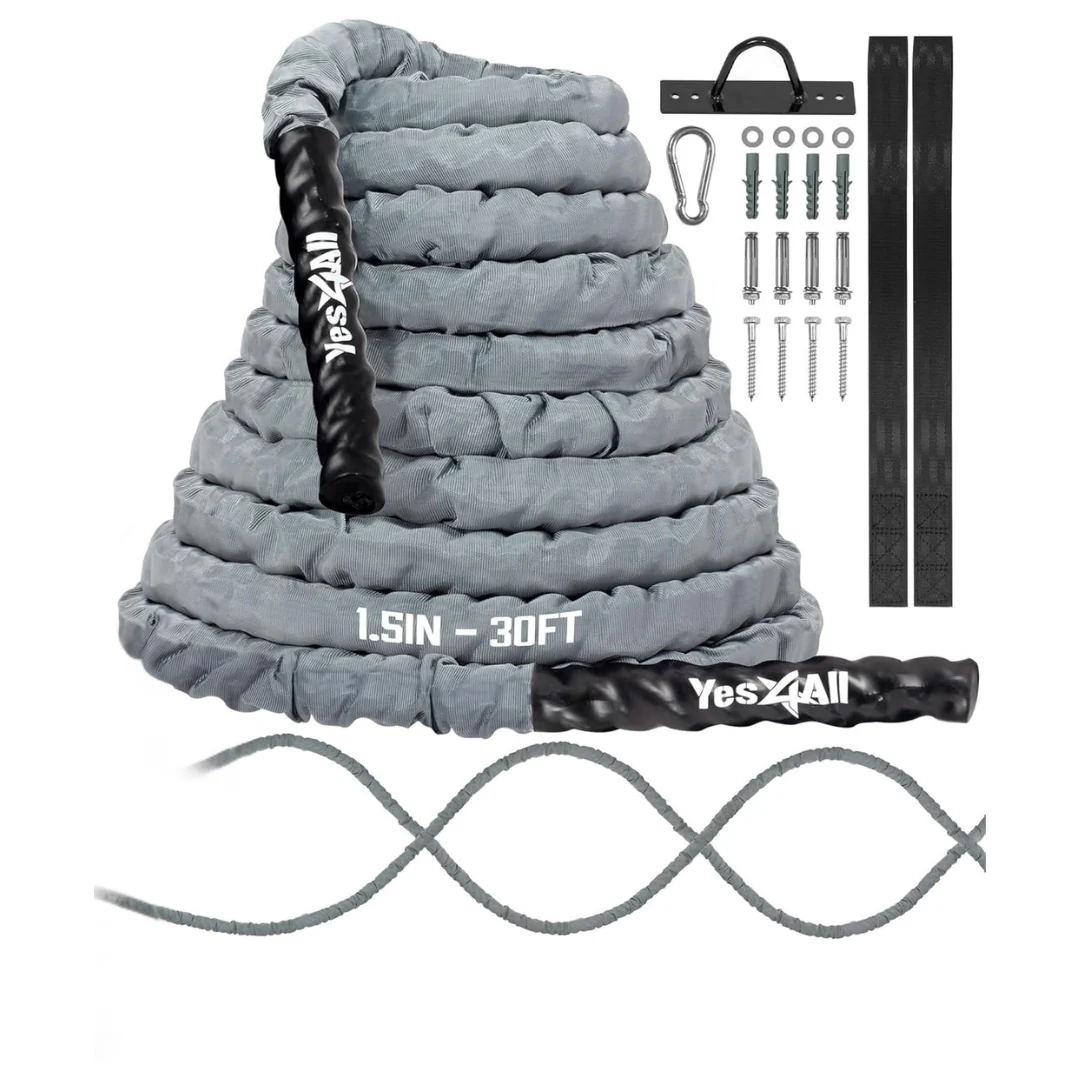 30-Feet Yes4All 1.5" Battle Workout Ropes