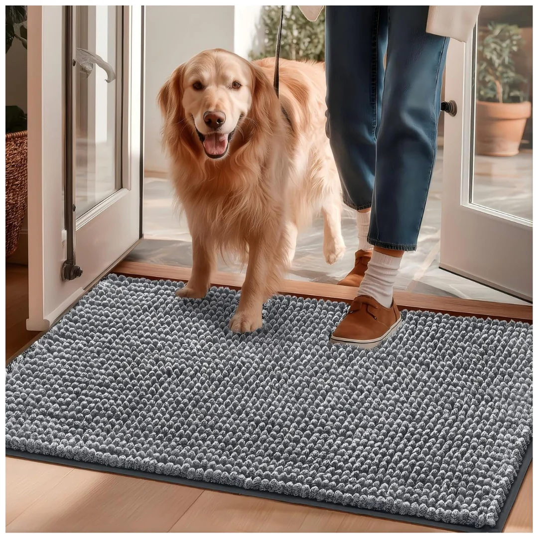 30" x 20" Super Absorbent Indoor Dog Door Mat