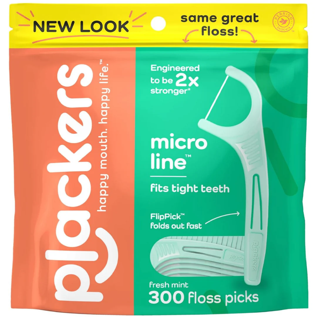 300-Count Plackers Micro Mint Mental Floss Picks