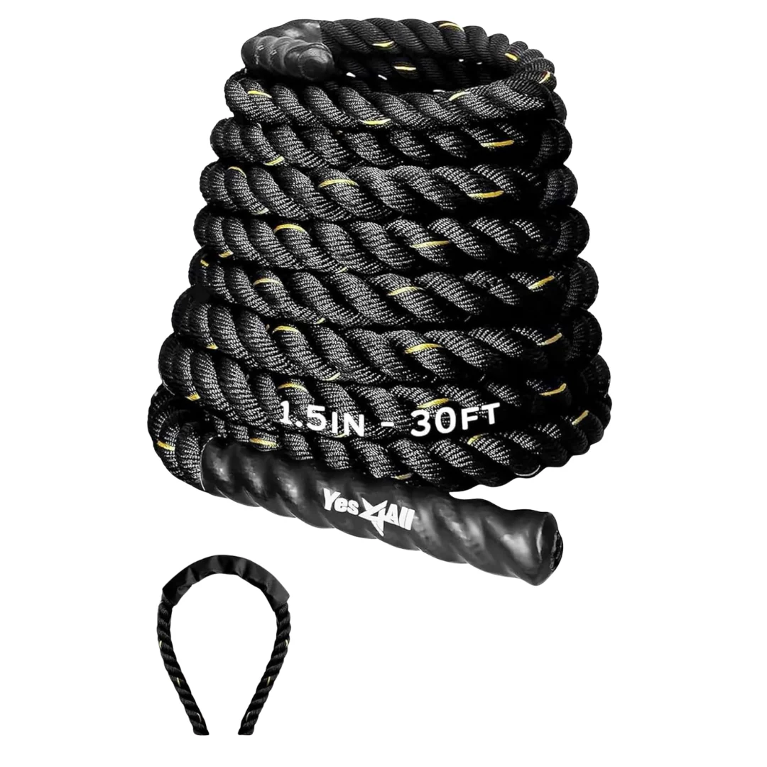 30ft 1.5" Yes4All Battle Rope No Cover