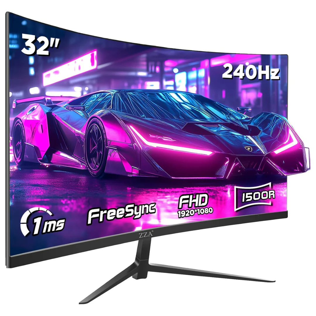 32" Exovyn Z32D Curved FHD 240Hz 1ms HDR VA Gaming Monitor