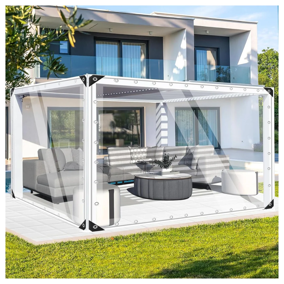 3FT x 6FT PVC Vinyl Transparency Tarpaulin Glass Clear Tarps