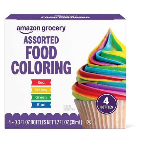 4 Color Amazon Grocery Food Coloring Set
