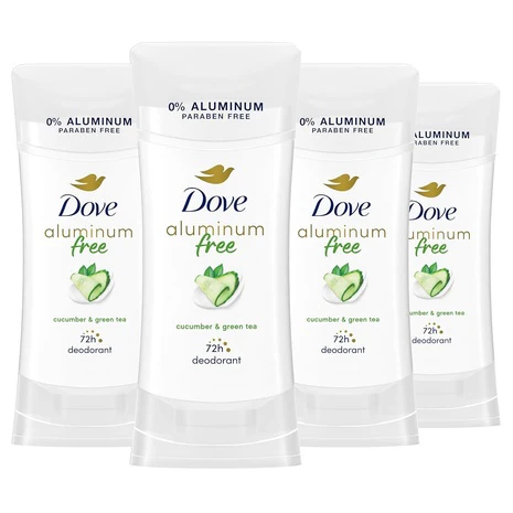 4 Dove Aluminum Free Deodorant Sticks