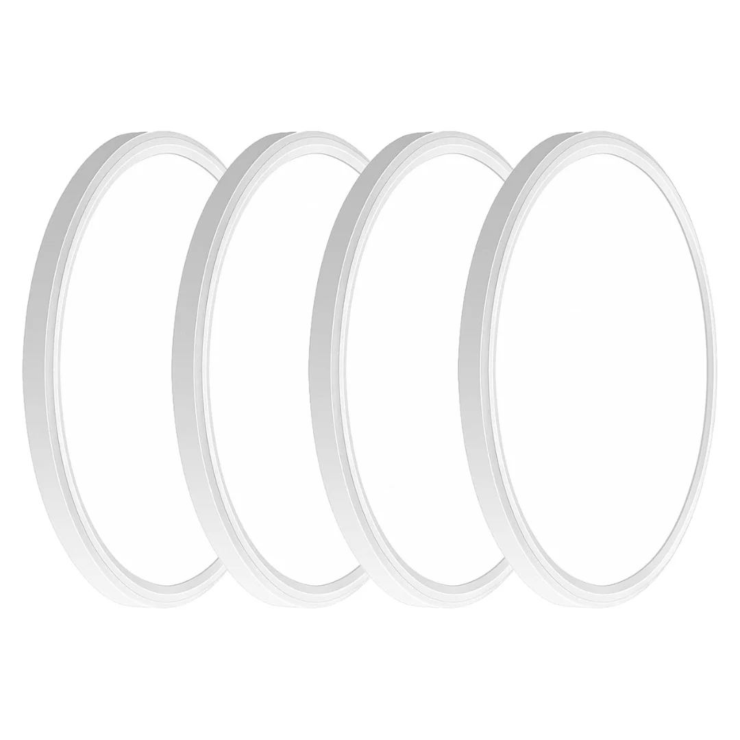 4-Pack 12" 3200lm LED 5000K Flush Mount Ceiling Light