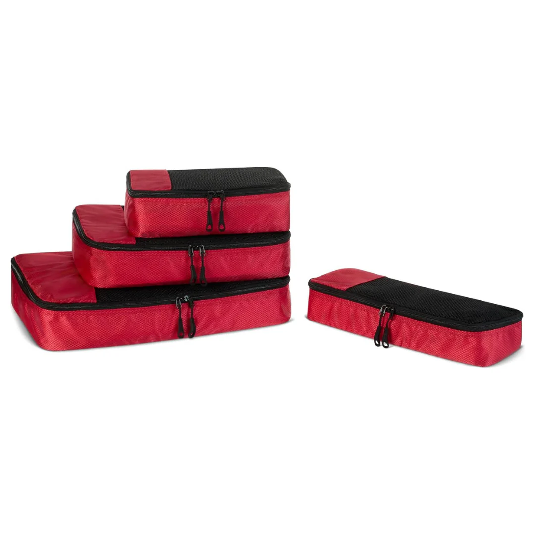 4-Piece Amazon Essentials Travel Organizer Packing Cubes
