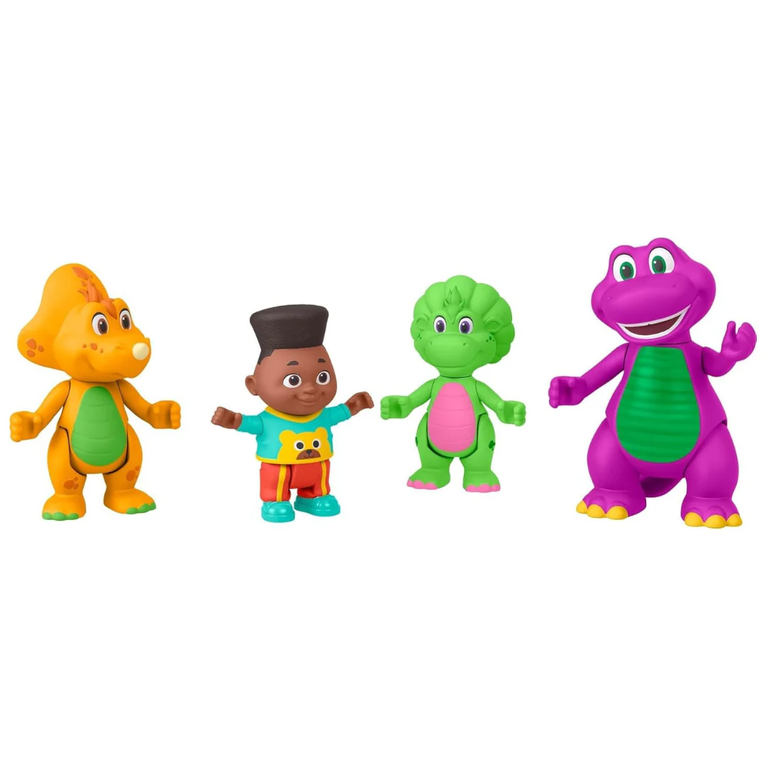4-Piece Barney's World Barney Hey Friends Toy Set