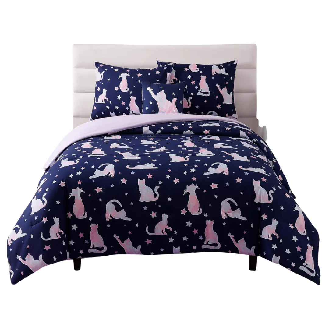 4-Piece Space Full-Size Comforter Bedding Set