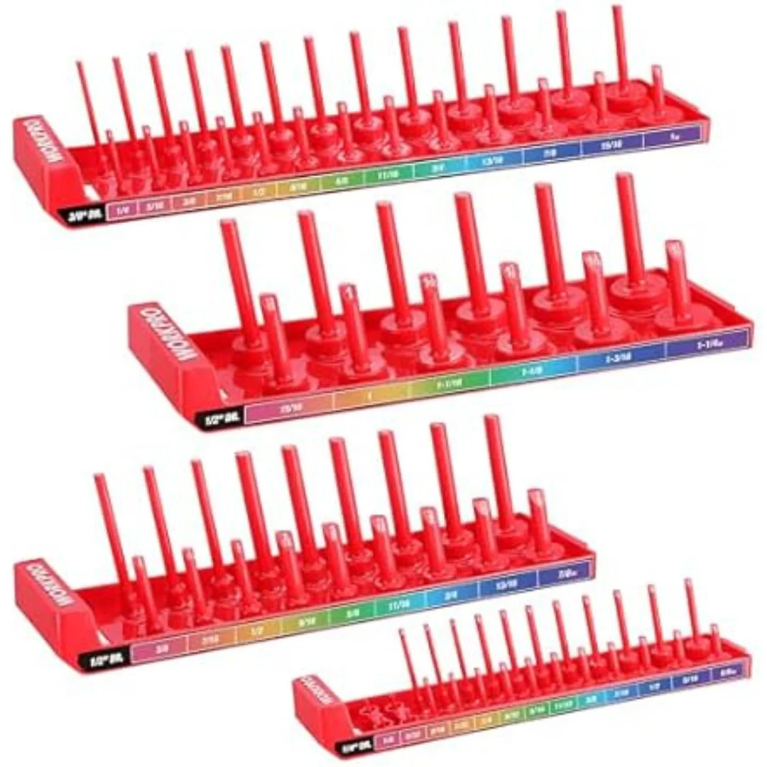 4-Piece Workpro Impact Socket Organizer Set