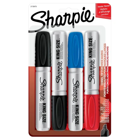 4 Sharpie King Size Permanent Markers