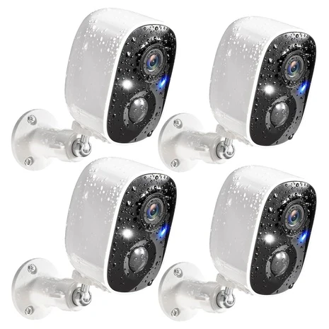 4 Wireless Outdoor Battery Security Cameras