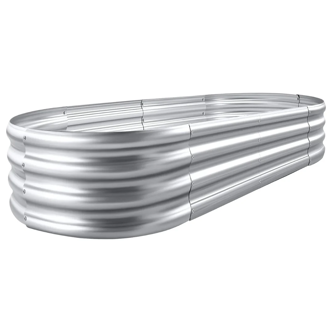 4' x 2' x 1' Galvanized Raised Garden Bed Planter Box Kit