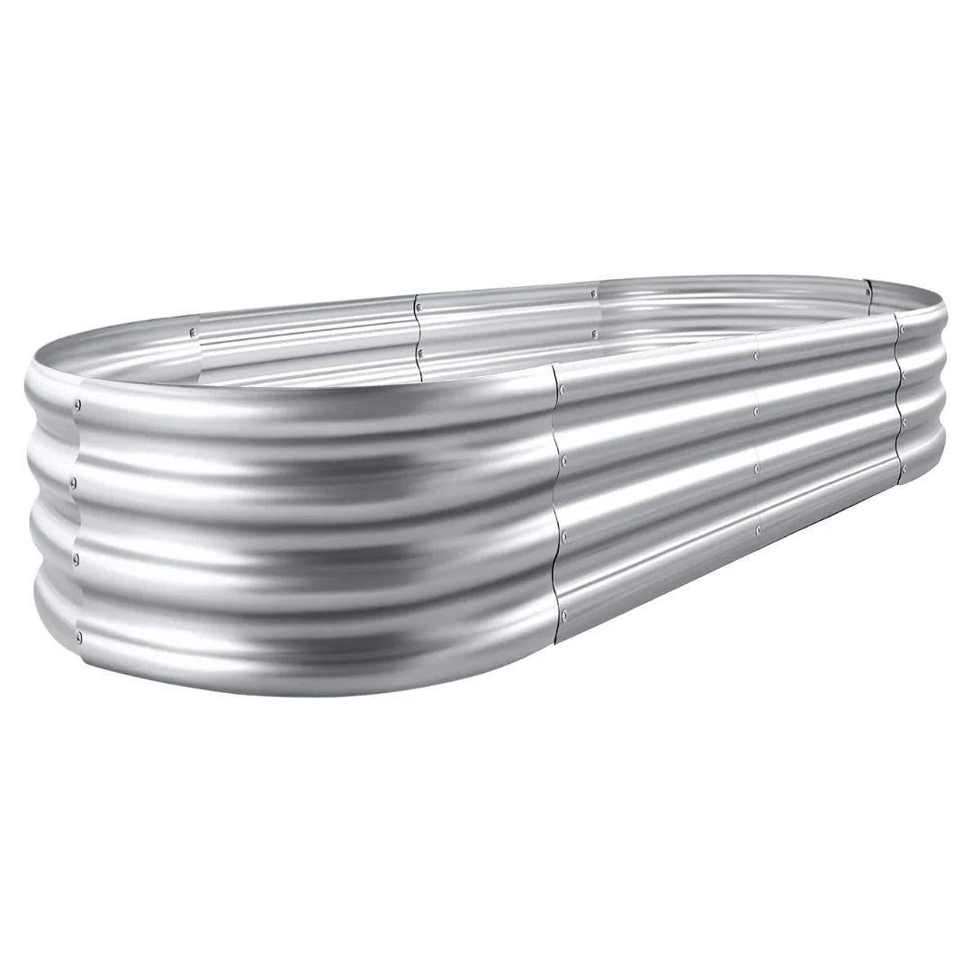 4' x 2' x 1' Galvanized Raised Garden Bed Planter Box Kit