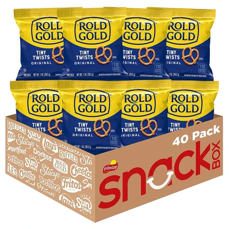 40 Bags Rold Gold Tiny Twists Pretzels