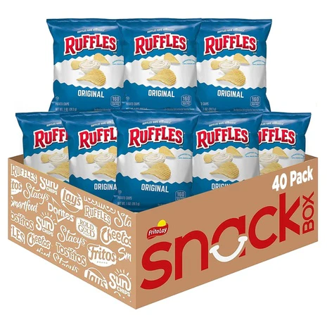 40 Bags Ruffles Potato Chips