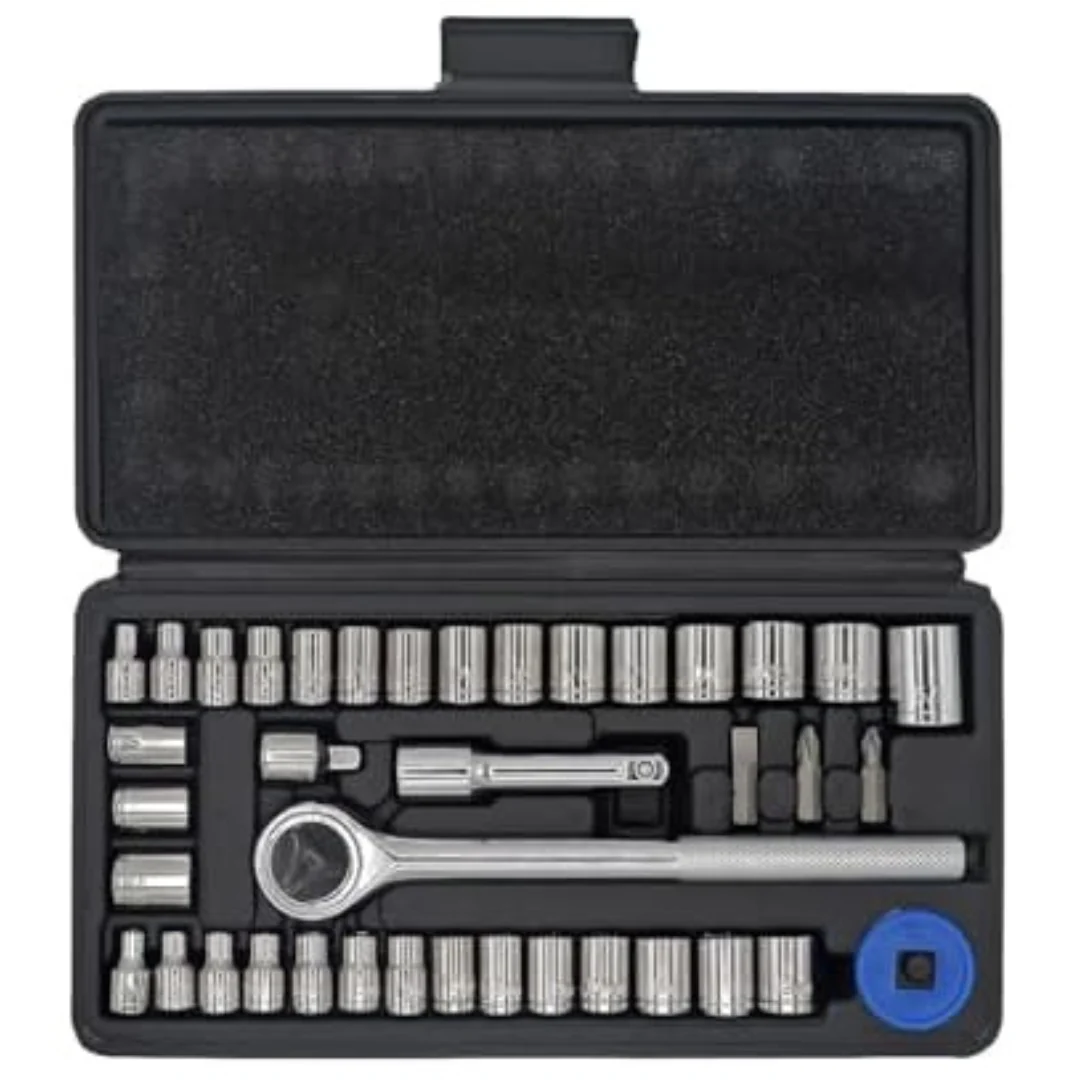 40-Piece Ratchet Driver 1/4" & 3/8" Drive Socket Set