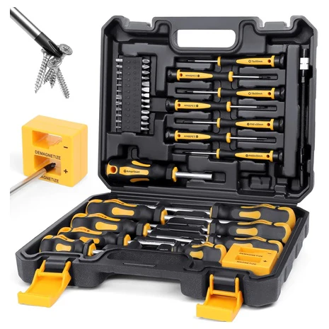 43-Piece Magnetic Screwdrivers Set with Case