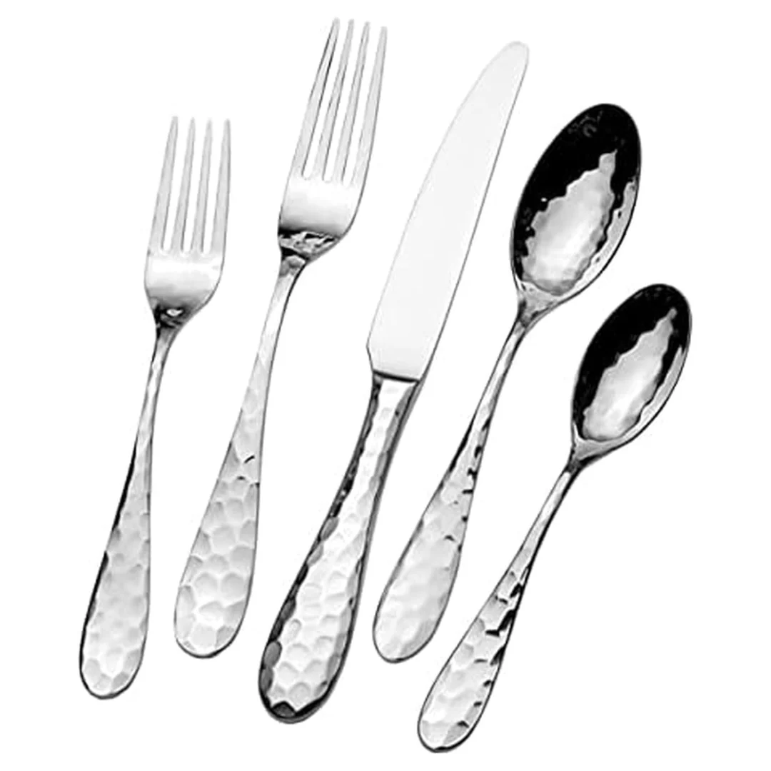 45-Piece Mikasa Lilah 18.10 Stainless Steel Flatware Set