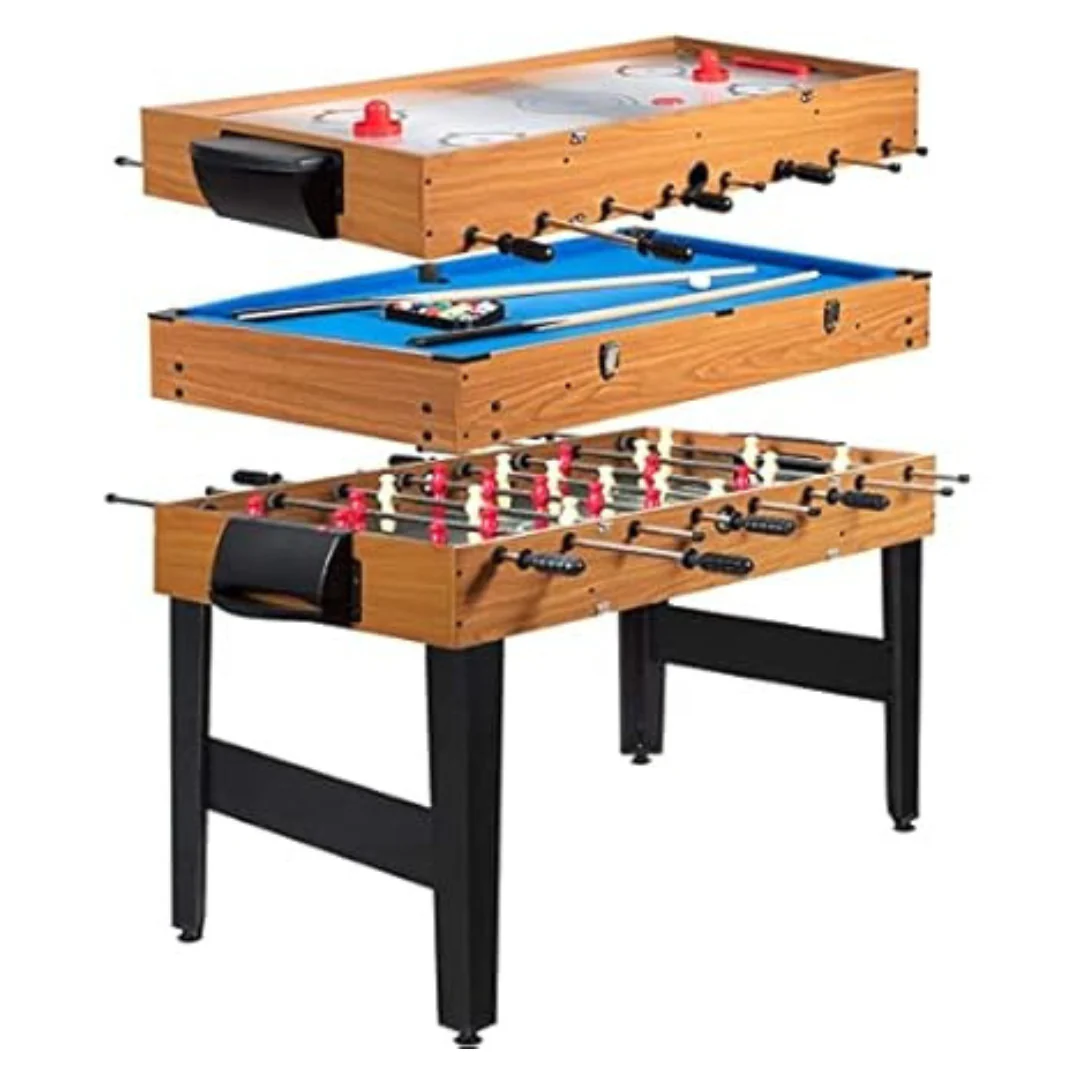 48'' Arlime 3-in-1 Foosball Desk Multi Game Table