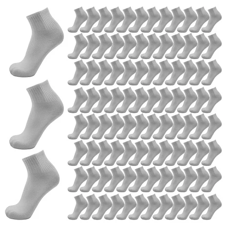 48 Pairs Men's Quarter Ankle Socks